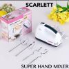 Scarlett Hand Mixer 7 Speed Egg Beater with Chrome Beater + Dough Hook
