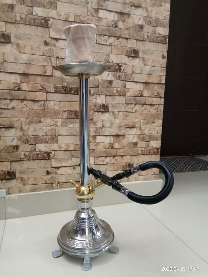 Steel Base Hookah Premium Quality Large Size