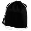 Plain Black String Bag