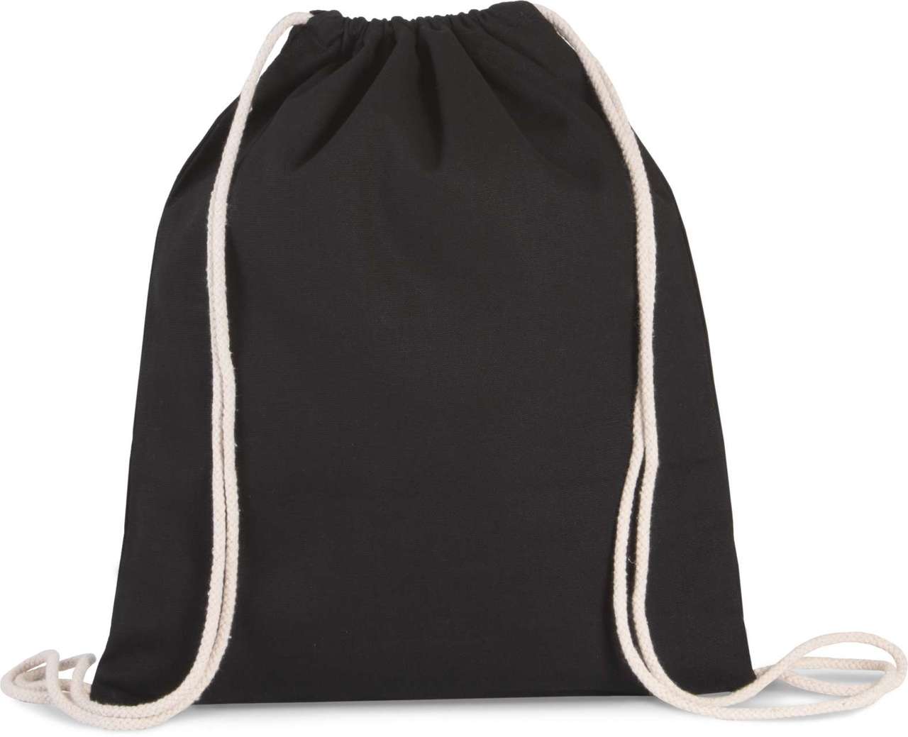 Plain Black String Bag